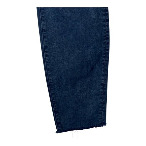 Mother Jeans Women 27 Blue Midnight‎ Denim High Waisted Looker Ankle Fray - Picture 6 of 14